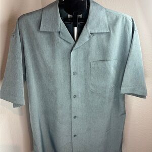 Men's Light Green Elliott Sport Short Sleeve Shirt Size Large